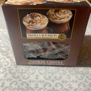 Retired, Rare - NIB - Yankee Candle Vanilla Bourbon Scented Tea Lights